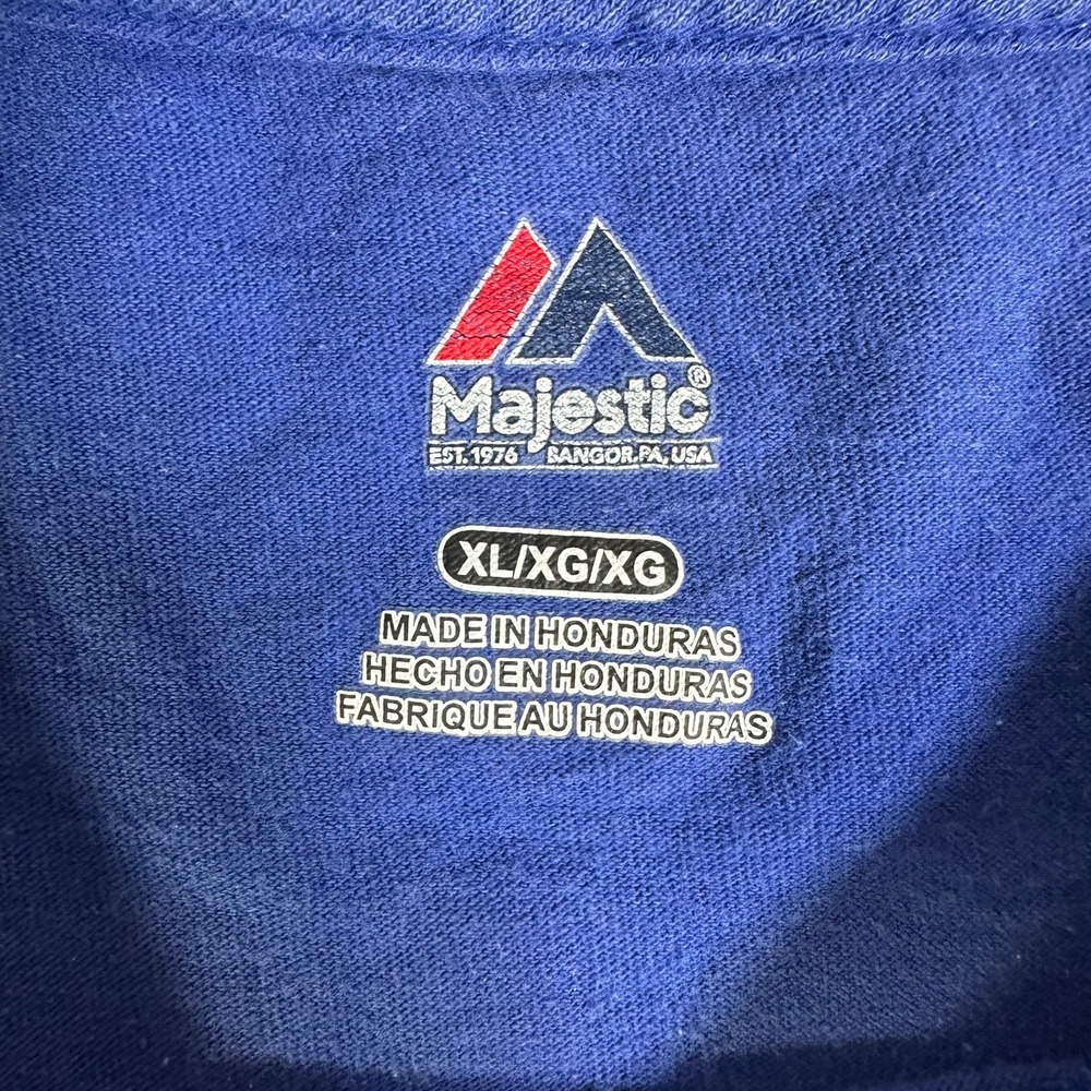 Majestic Chicago Cubs Jake Arrieta 49 Blue Graphic T-Shirt Mens XL MLB Baseball - Picture 4 of 9